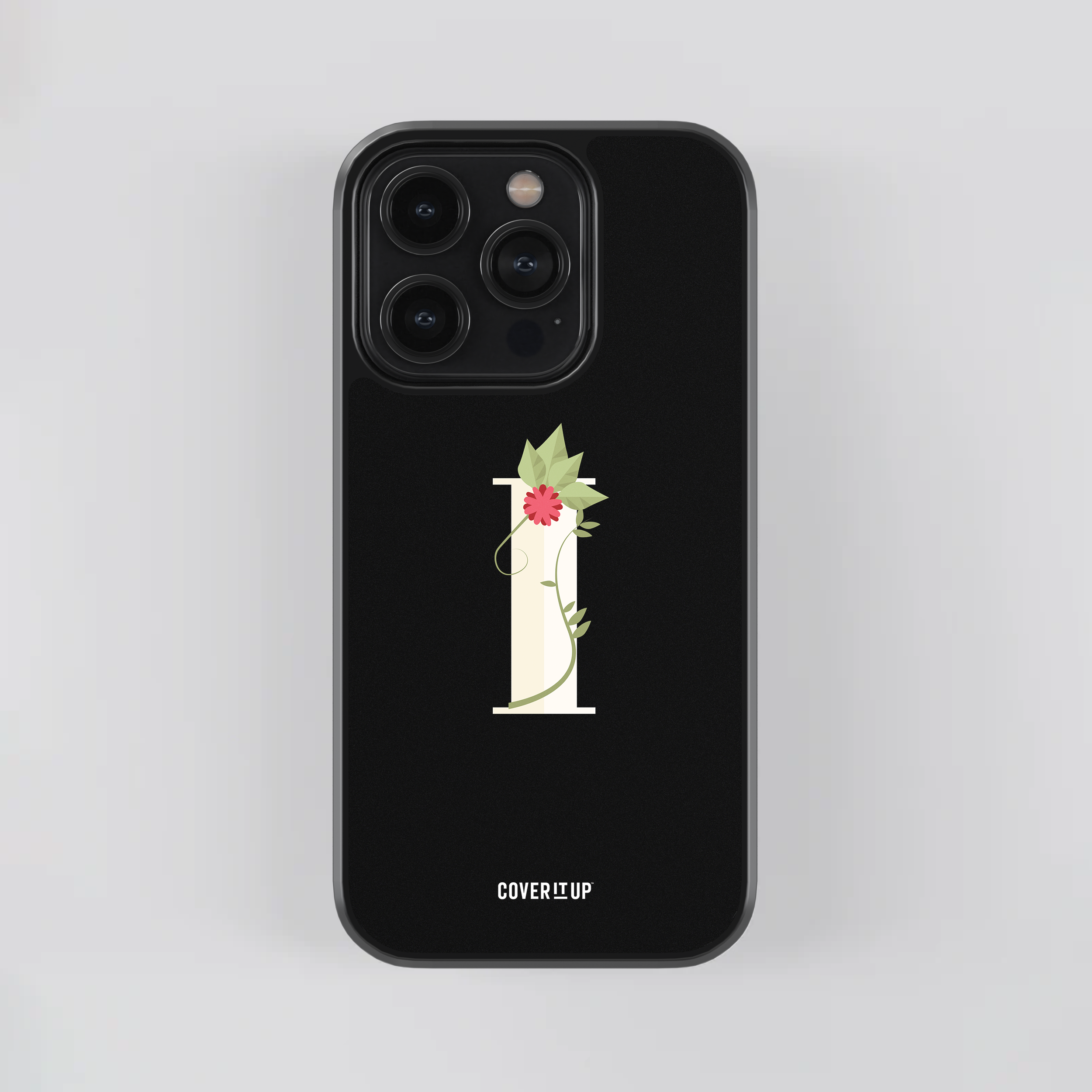 Limited Edition Floral Initial Glass Case