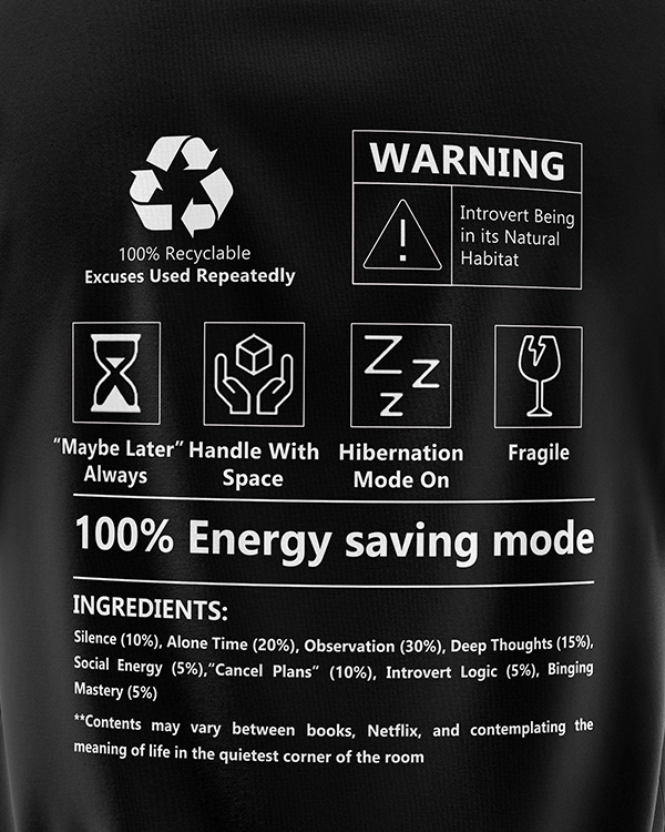 The Introvert Oversize T-Shirt