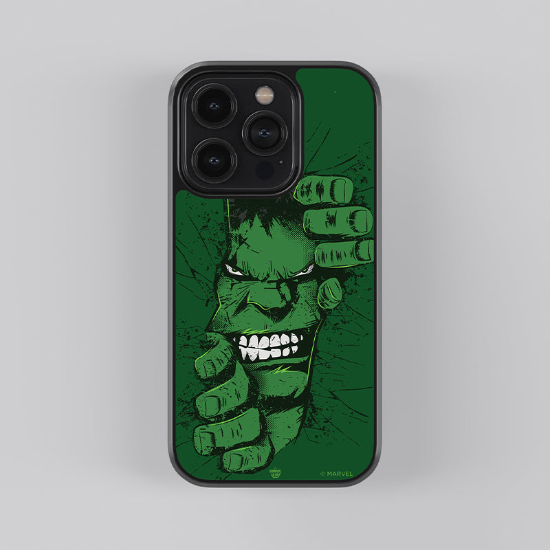 Marvel Hulk Crack on Wall Glass Case