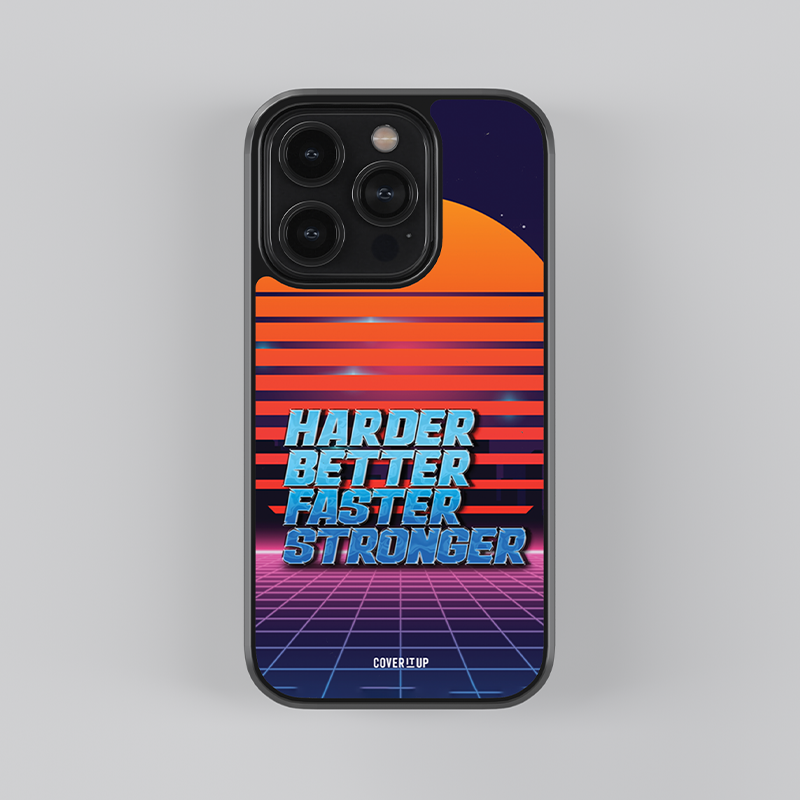Harder Better  Faster Stronger Glass Case