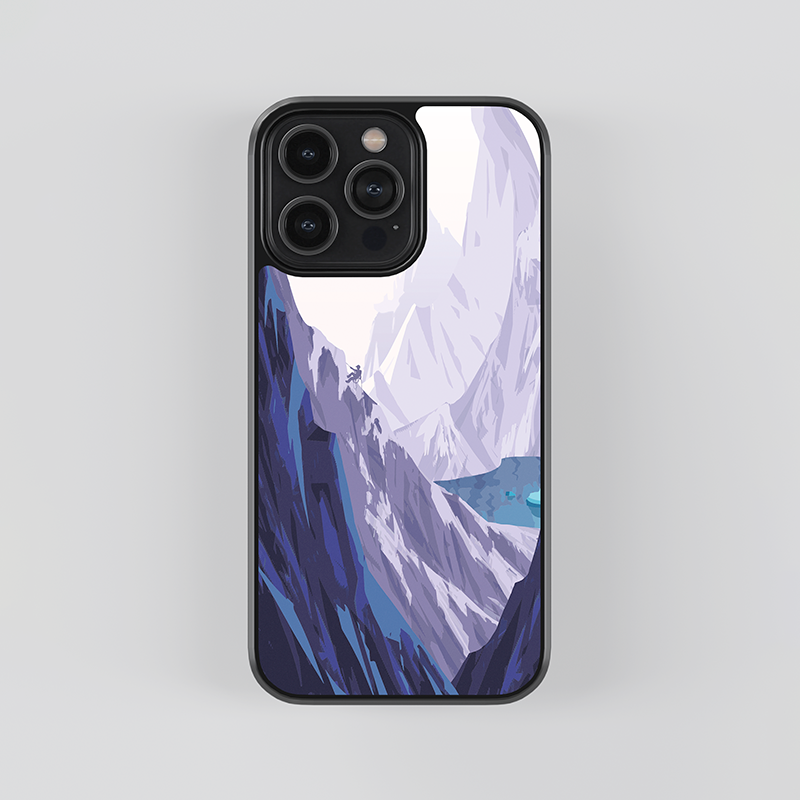 Mountain Climbing Glass Case
