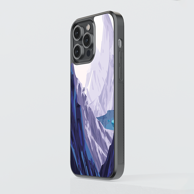 Mountain Climbing Glass Case