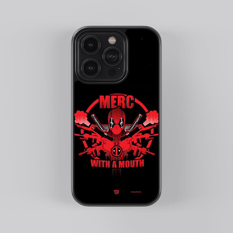 Marvel Deadpool Merc Mouth Glass Case
