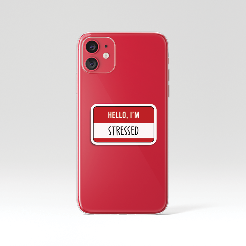 Custom Hello I'm Clear Silicone Case