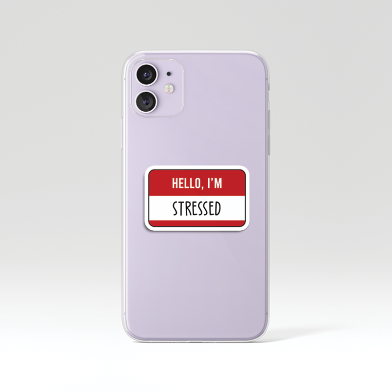 Custom Hello I'm Clear Silicone Case