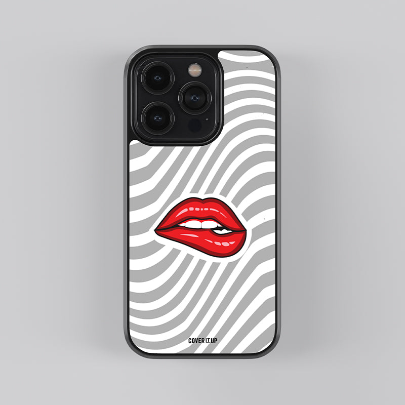 Lips Of Silk Glass Case