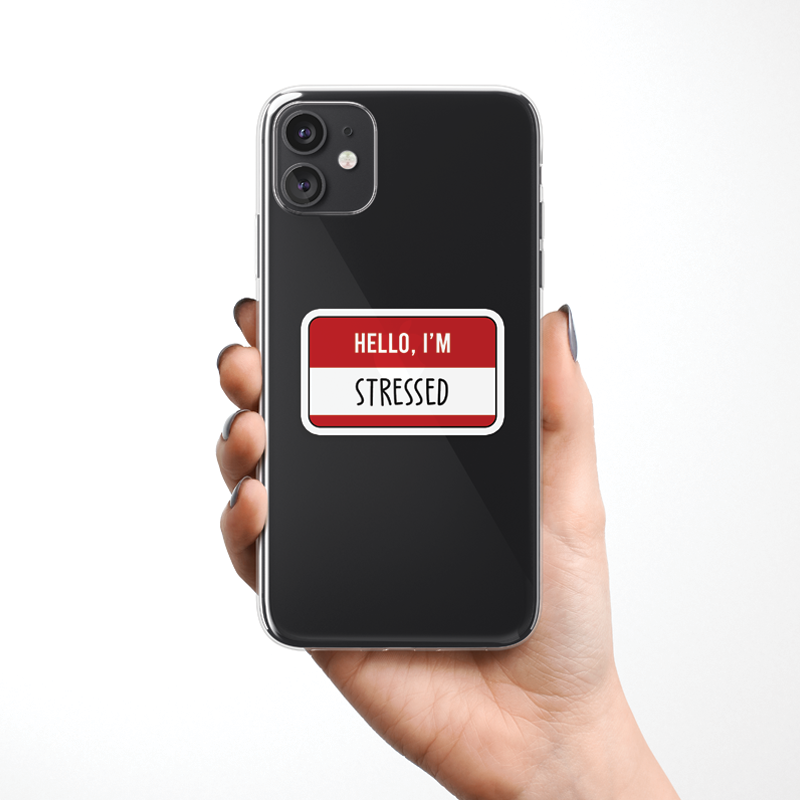 Custom Hello I'm Clear Silicone Case