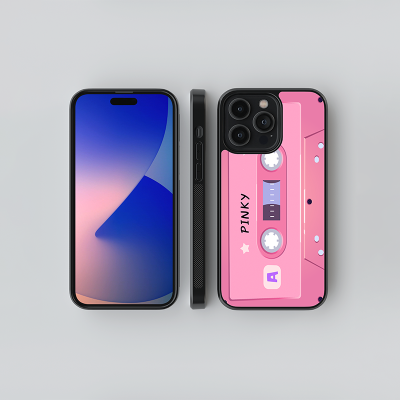 Custom Barbie Cassette Glass Case