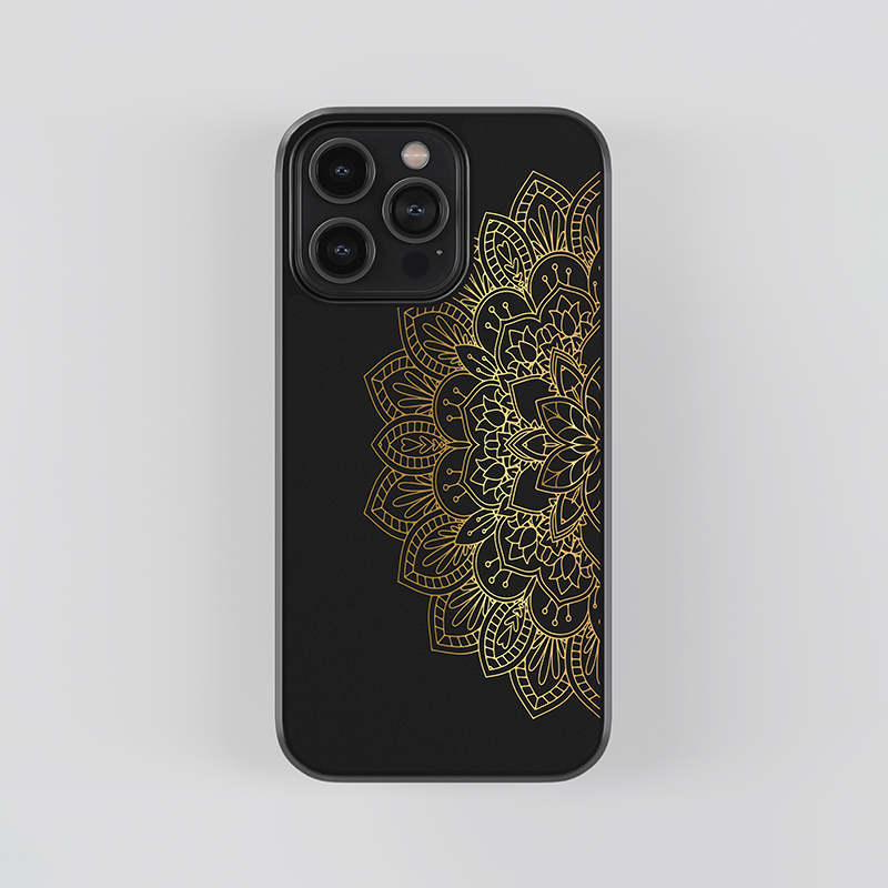 Midnight Mandala Glass Case