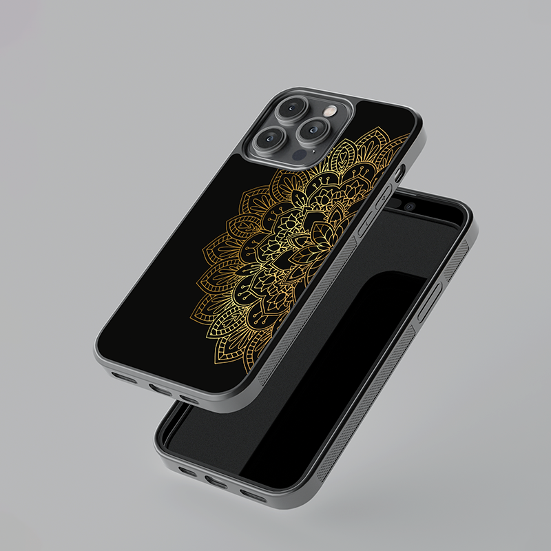 Midnight Mandala Glass Case