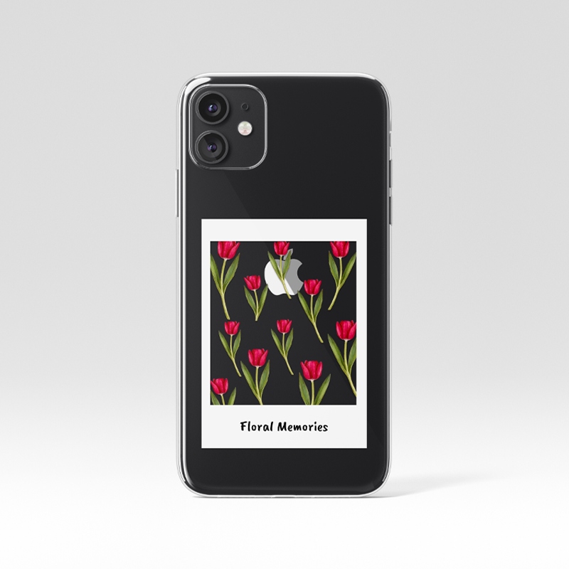 Custom Floral Memories  Clear Silicone Case