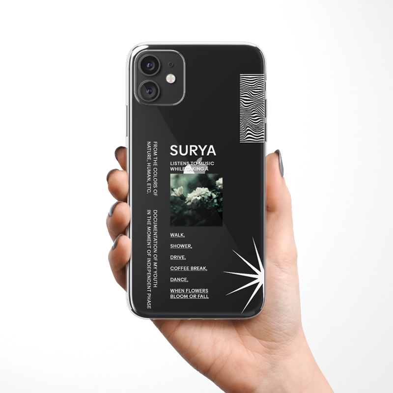 Custom Listen To Music When Clear Silicone Case