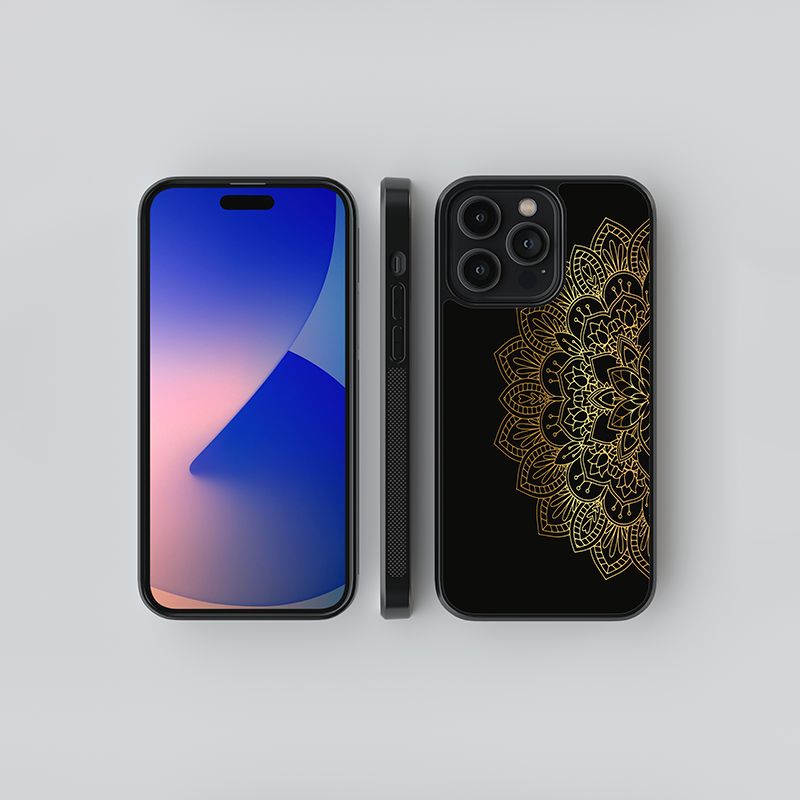 Midnight Mandala Glass Case