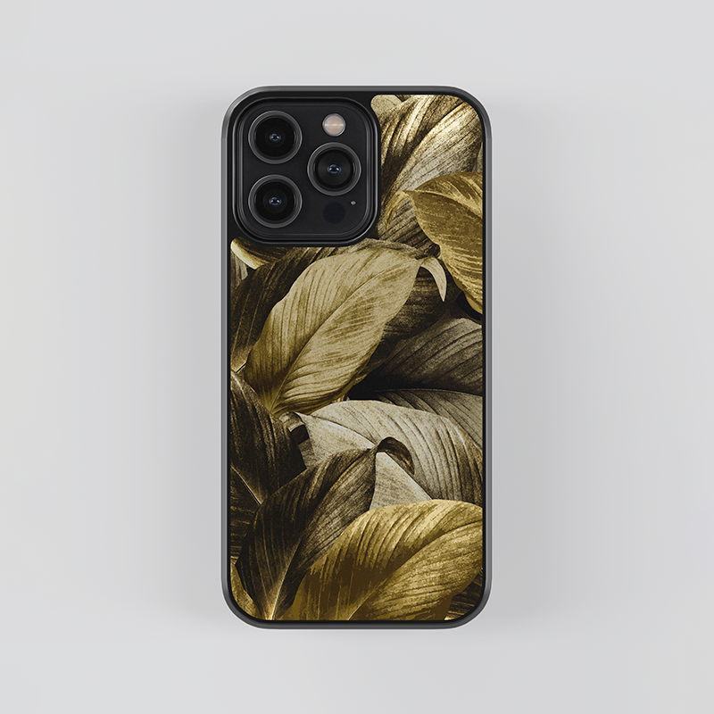 Shimmering Leaves Glass Case