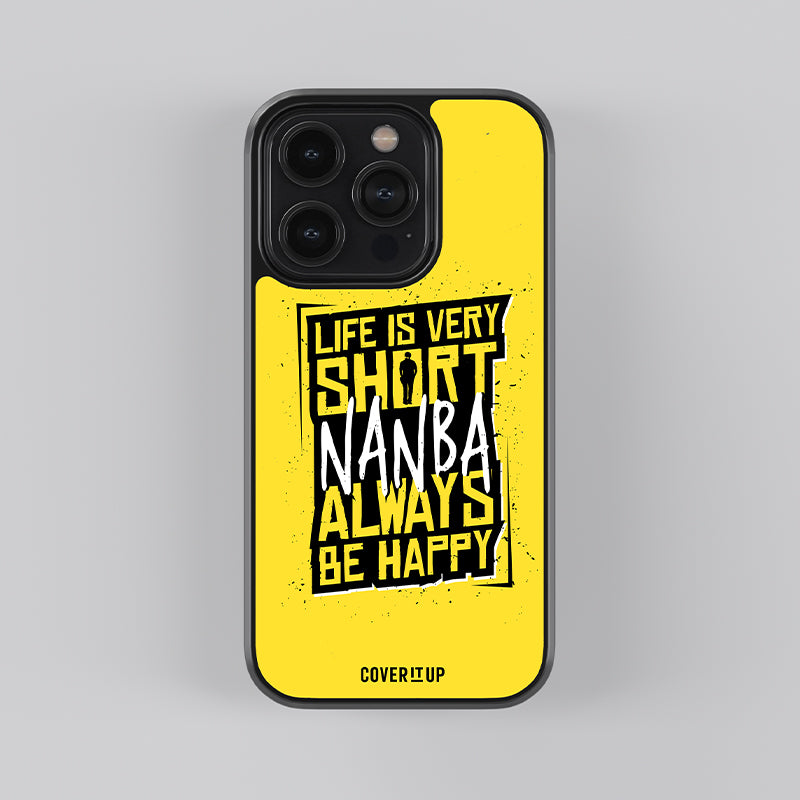 Master Always Be Happy Glass Case