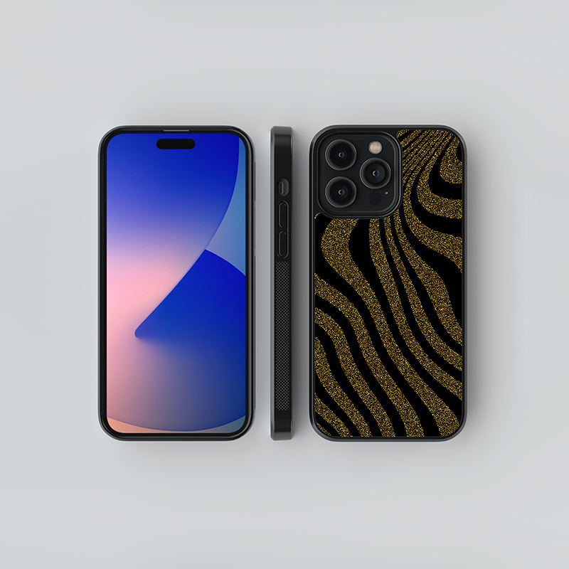 Golden Noir Glass Case