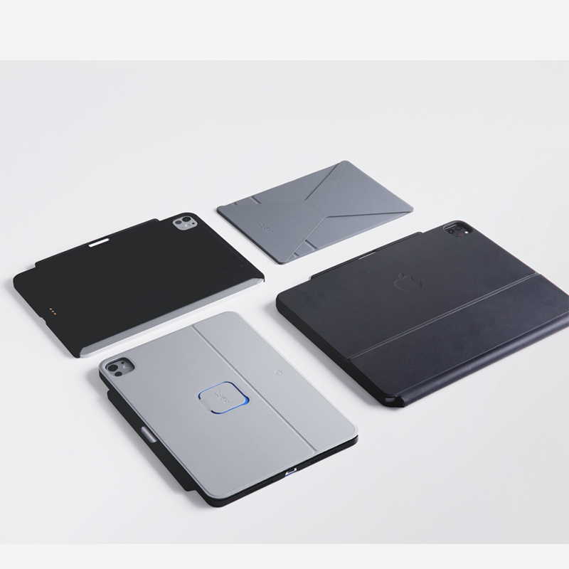 The Connected Case for iPad works seamlessly with the MOFT Dynamic Folio and supports the Magic Keyboard and Apple Pencil.