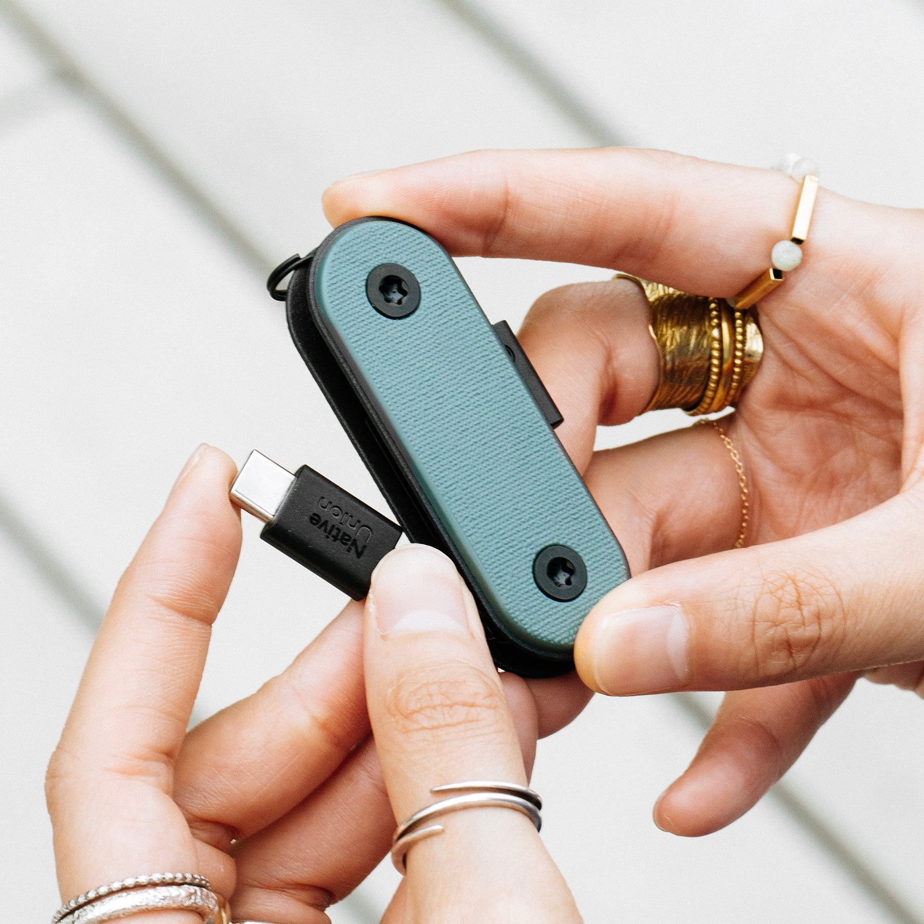 Native Union Pocket Cable The portable USB-C charging cable keychain