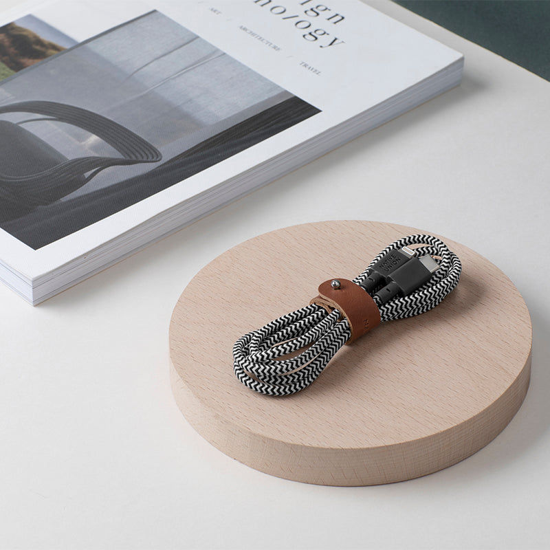 Native Union Belt Cable (USB-C to Lightning) The recycled 4-foot charging cable with bonded leather strap