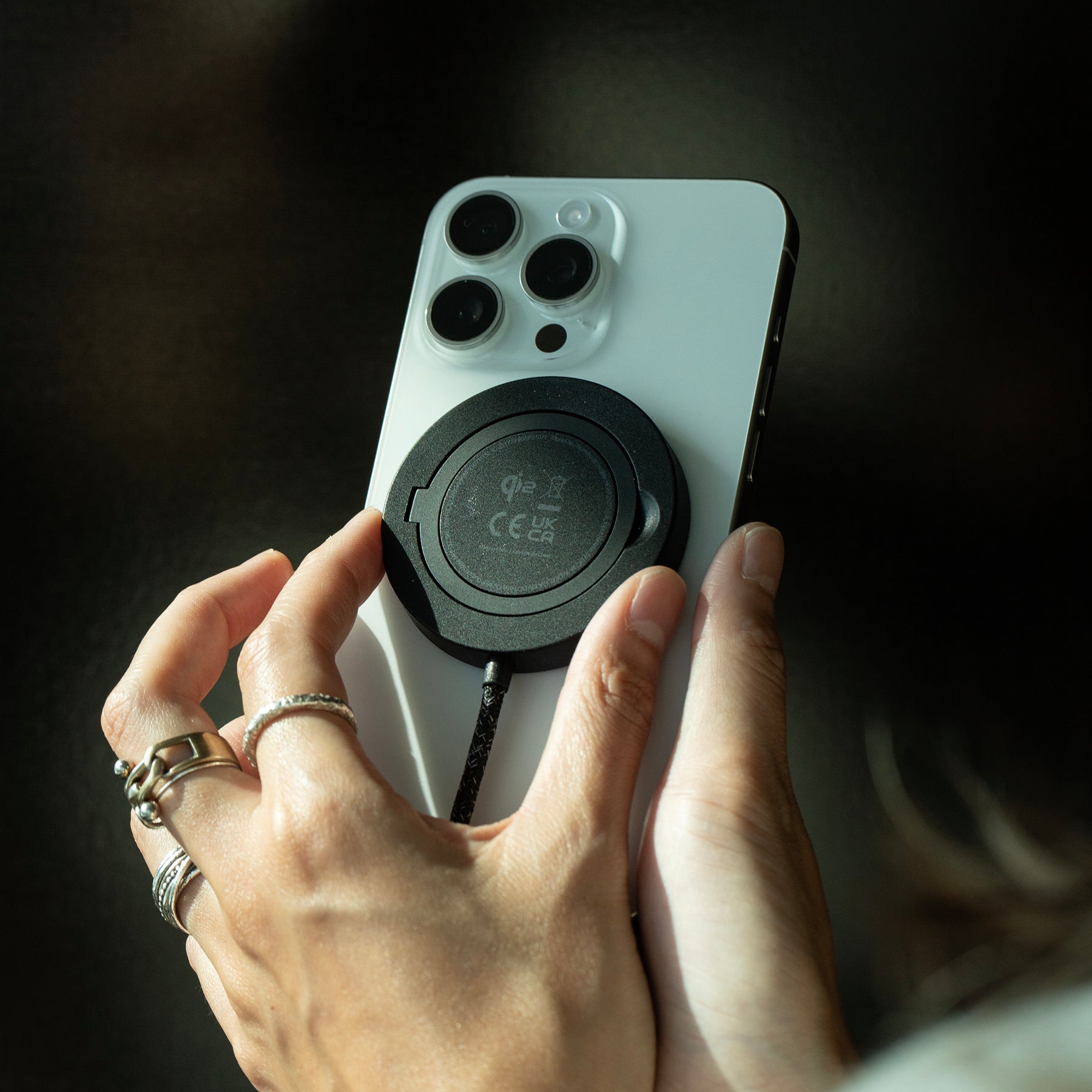 Native Union SnapStand Magnetic Wireless Charger The versatile magnetic wireless charger and iPhone stand in one