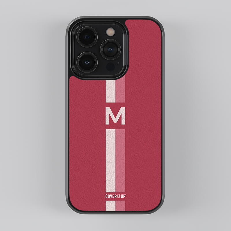 Elegant Stripe Leather Case Initial Edition