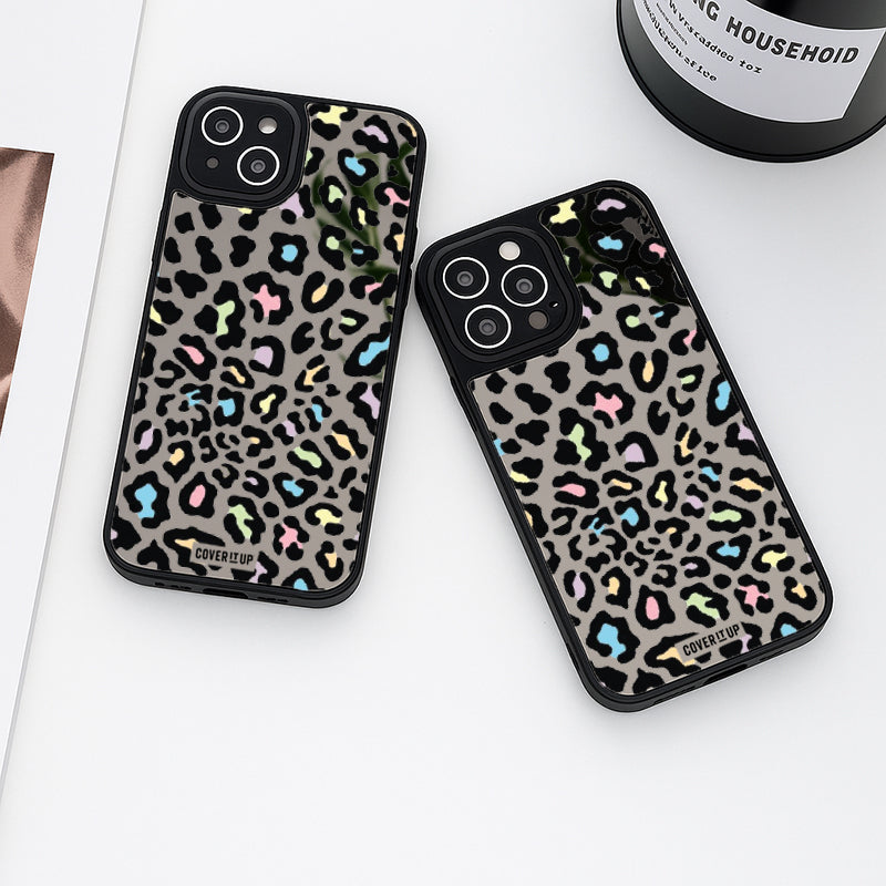 Pastel Leopard Mirror Phone Case