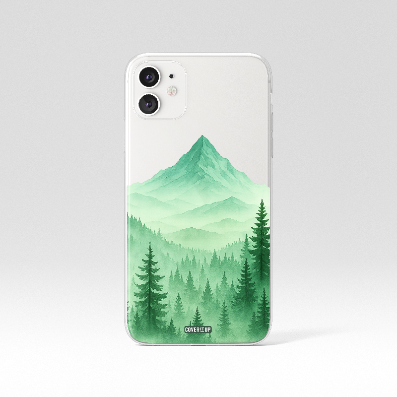 Mystic Green Mountains Clear Case