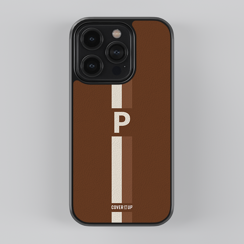 Elegant Stripe Leather Case Initial Edition