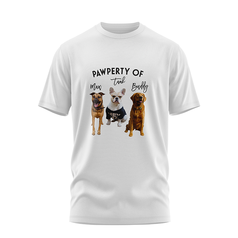 Pawperty Of Custom Dog Lover T-shirt