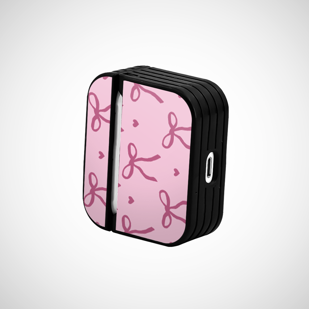 Hearts and Bow Glass Airpods Pro Case Covers