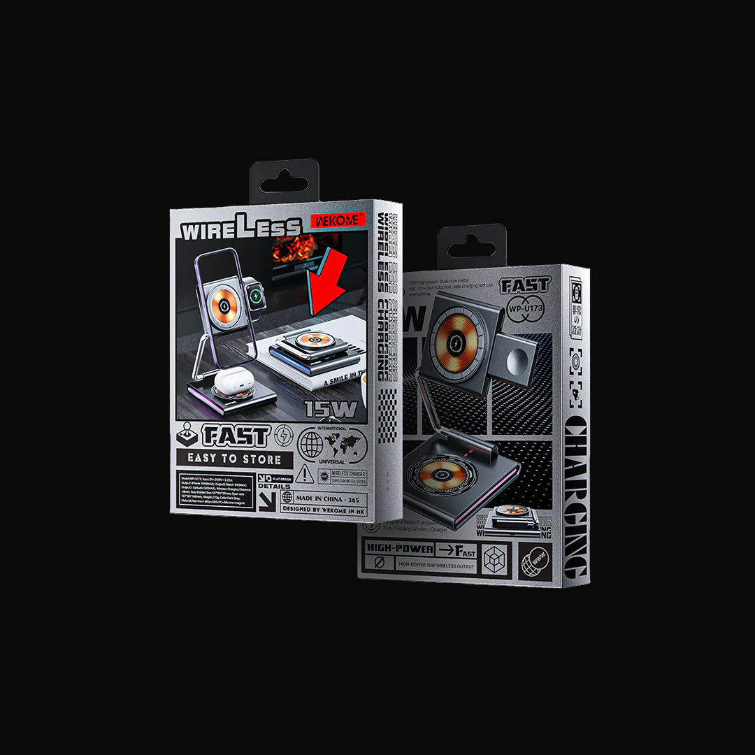 Wekome® 3 in 1 Wireless Charging Station