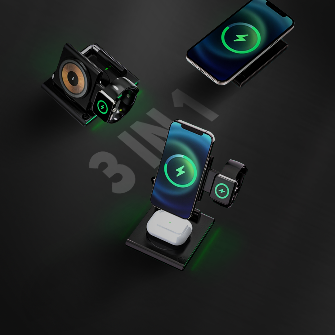 Wekome® 3 in 1 Wireless Charging Station