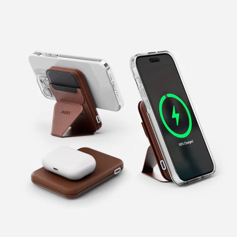 MOFT Snap Stand Power Set (MagSafe Compatible) - 3400mah Magsafe Powerbank +Snap-on Phone Stand & Wallet
