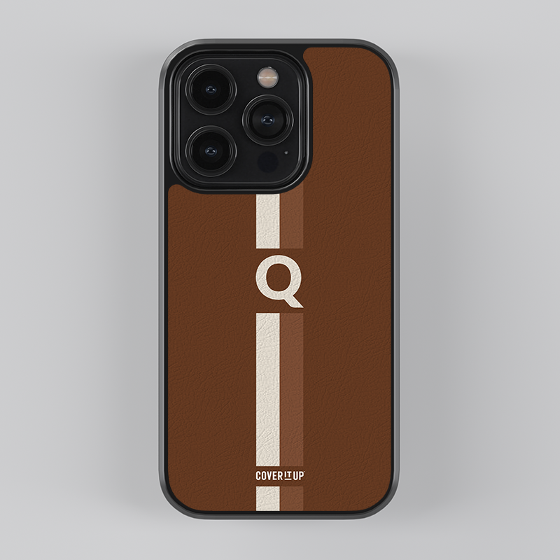 Elegant Stripe Leather Case Initial Edition