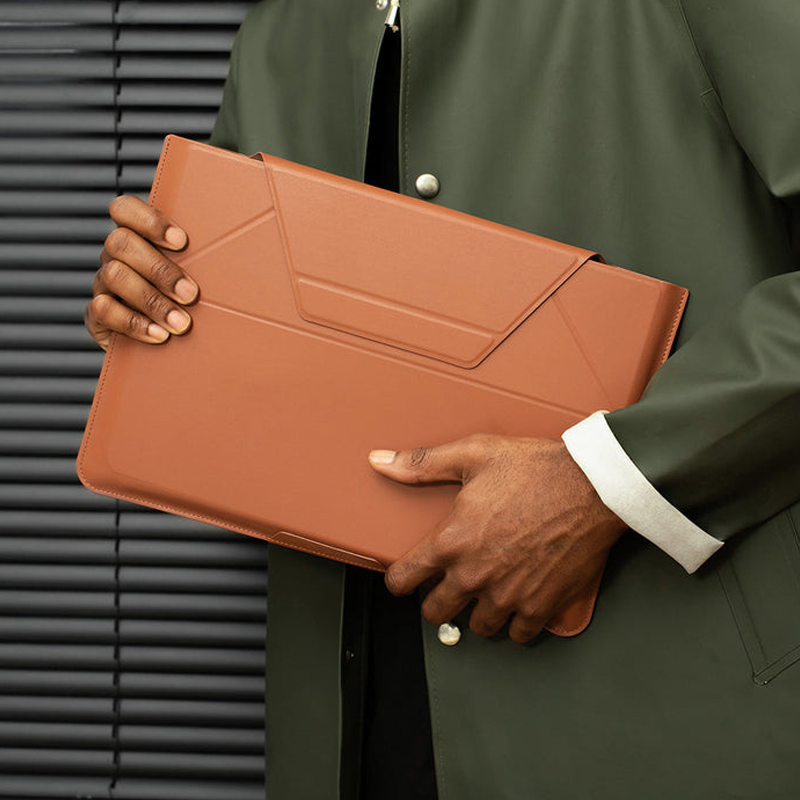 MOFT Ultra-Slim Laptop carry Sleeve: Elevate Your MacBook Experience with Expandable Storage, Adjustable Angles Compatible From -13.3 - 16 inch