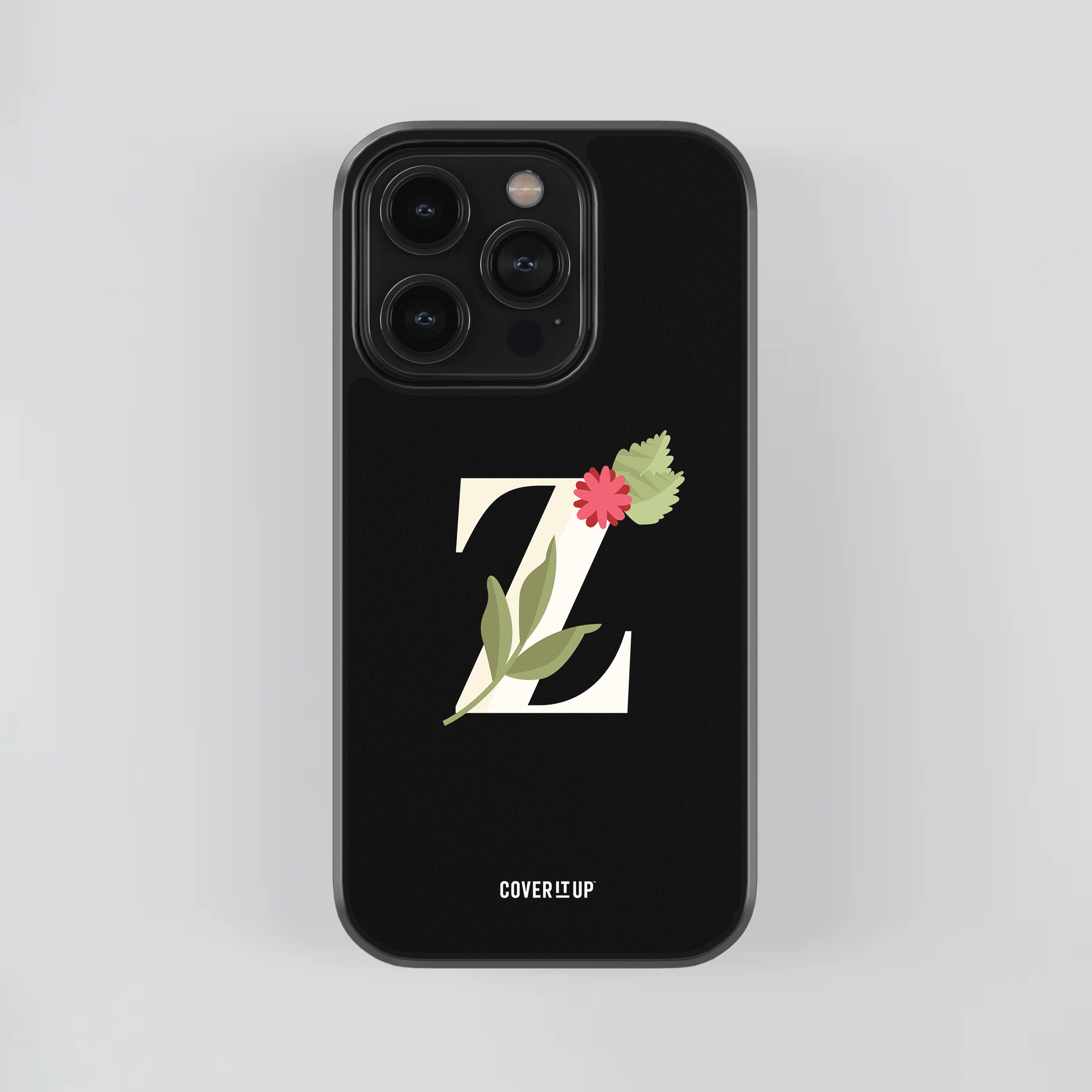 Limited Edition Floral Initial Glass Case