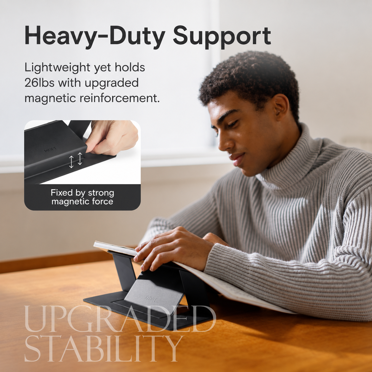 MOFT Invisible Laptop Stand - Macbook and Laptops Without Bottom-Vent- Compatible With Laptops up to-15.6 inch