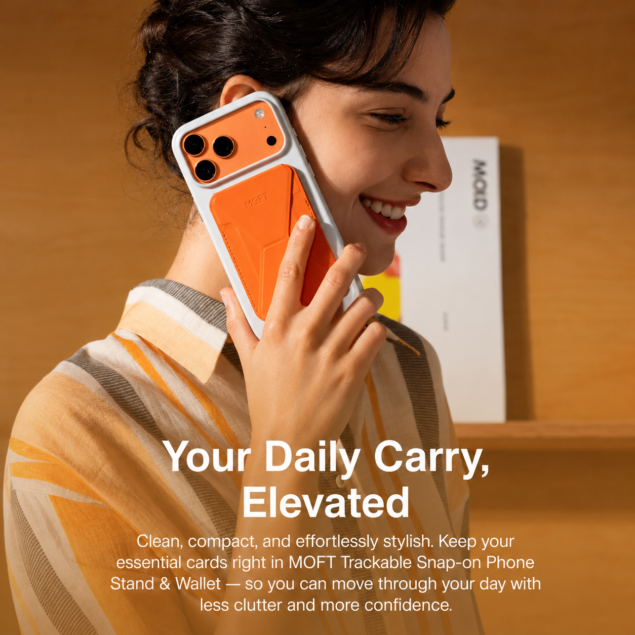 Moft Trackable Snap-on Phone Stand & Wallet