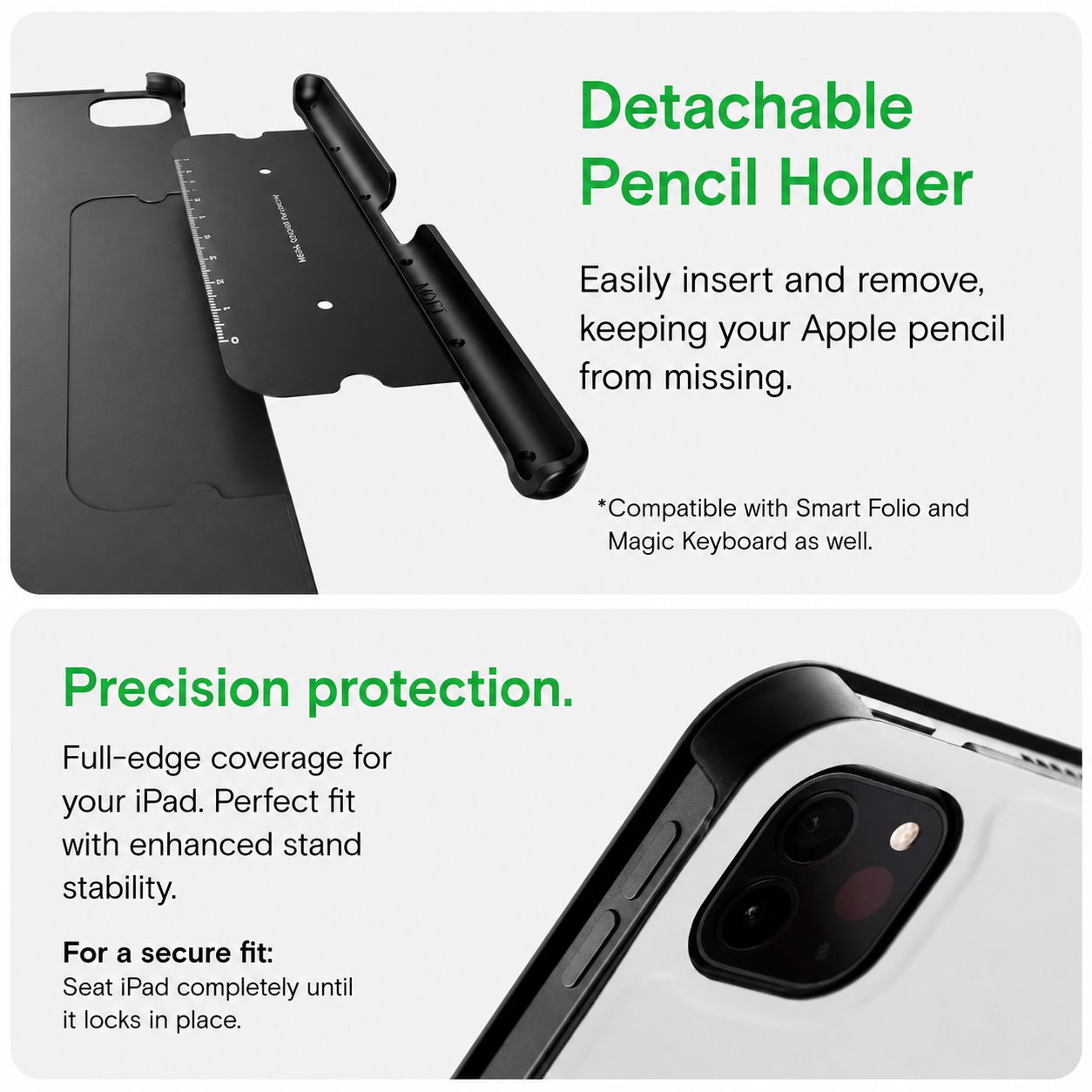 MOFT Snap Float Folio Case Scratch & Discolor Resistant, Light and Portable Ipad Stand