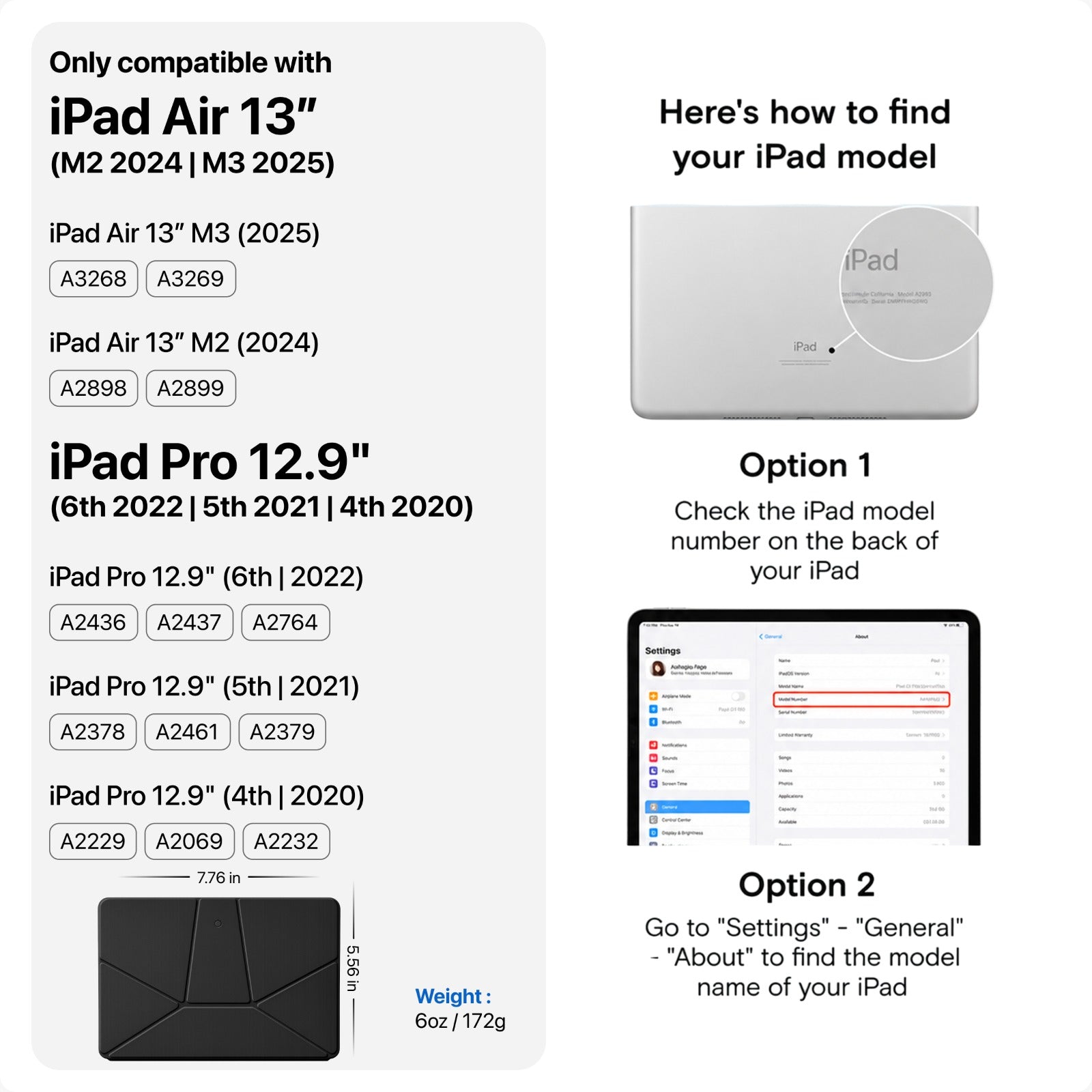 #model_iPad Air 13-inch (M2/M3) ; iPad Pro 12.9"(4th/5th/6th Gen.)