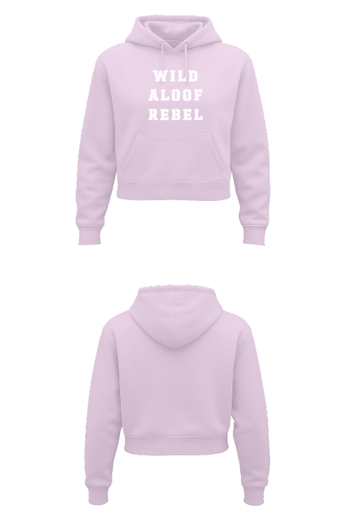 Customise women's pure cotton cropped hoodie (Customized)