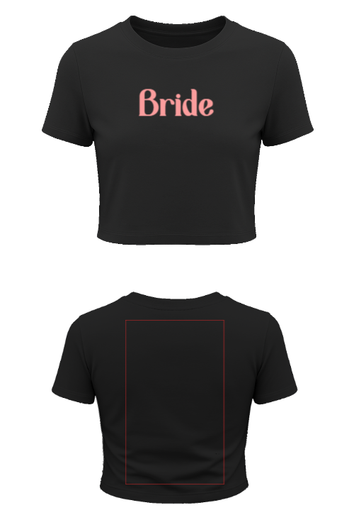 Customise Women’s pure cotton crop top half Sleeve (Customized)