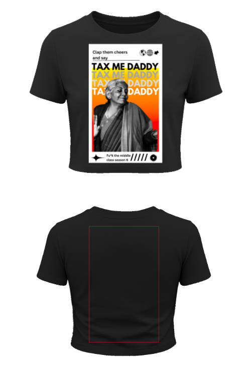 Customise Women’s pure cotton crop top half Sleeve (Customized)