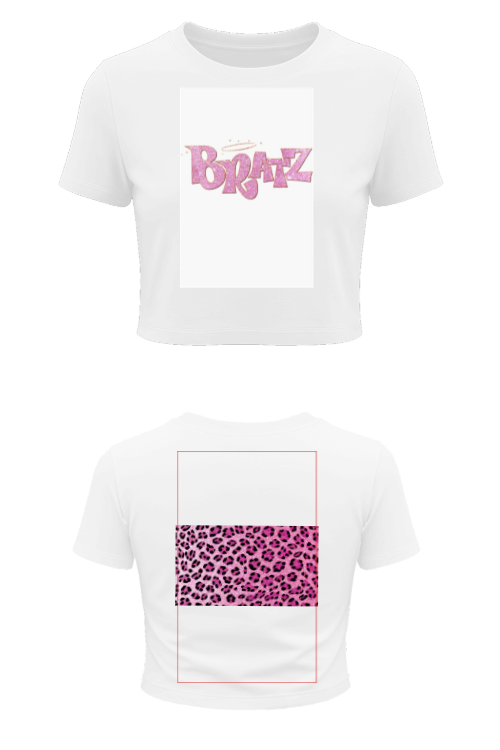 Customise Women’s pure cotton crop top half Sleeve (Customized)