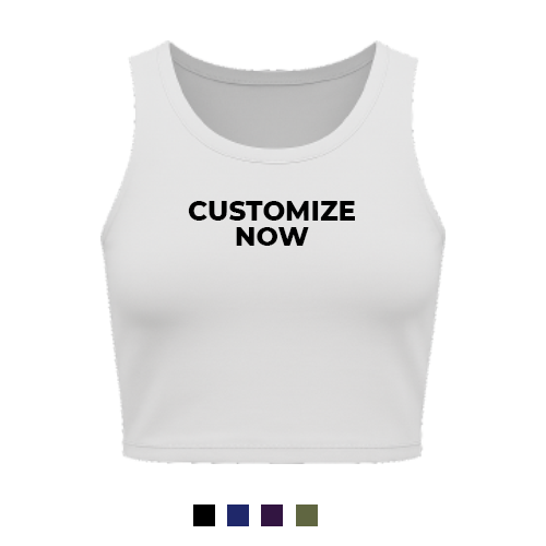 Customise Women’s pure cotton crop top