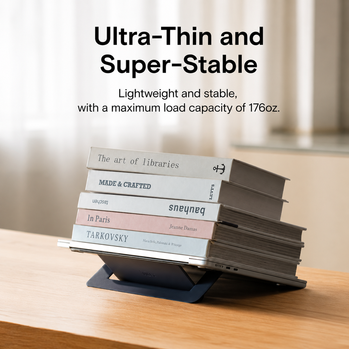 MOFT Adhesive Airflow Laptop Stand with Open Design for Heat Dissipation, Compatible with Most Laptops up to 16 inch