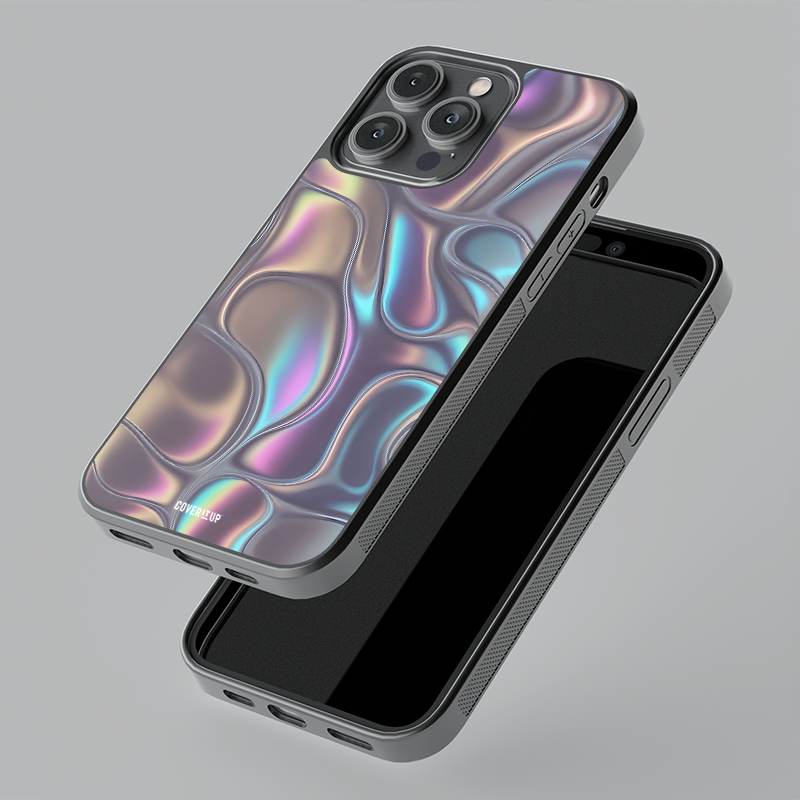 Aether Waves Glass Phone Case