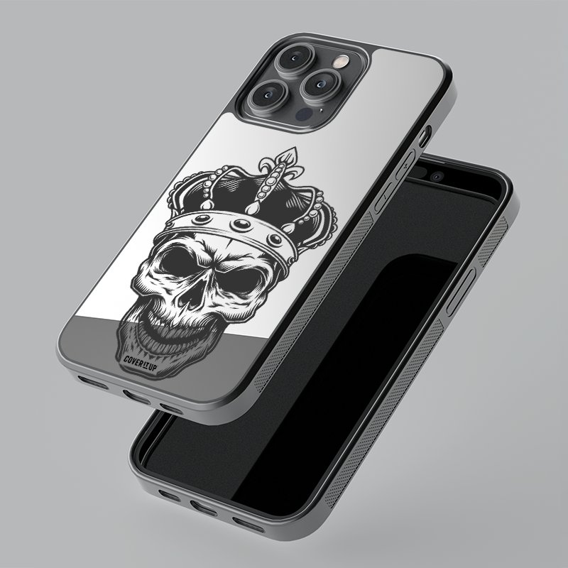The Crowned Skull Mirror Phone Case