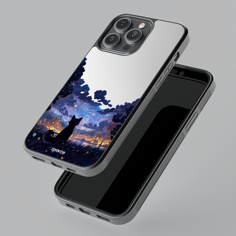 Dreamscape Kitty Mirror Phone Case