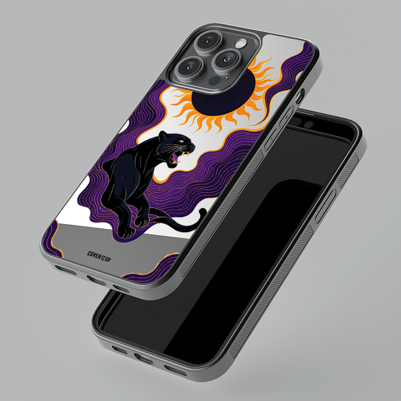 Midnight Panther Mirror Phone Case
